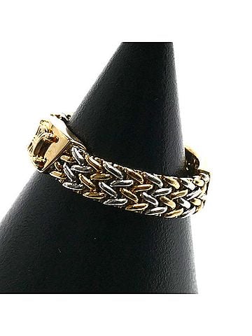 Céline CELINE Triomphe Ring in 18K Yellow Gold (KYG) and White (18KWG), 5.5g, for Women (view 2)