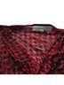 Kathy Ireland Floral Red Black Brown Short Sleeve Blouse Size XXL - photo 1