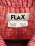 Flax 100% Linen Stripes Red Button-Down Shirt Size L - photo 3