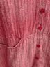 Flax 100% Linen Stripes Red Button-Down Shirt Size L - photo 10