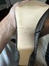 Marc Fisher 100% Leather Snake Print Animal Print Silver Heels Size 7 - photo 3