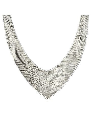 Tiffany & Co. TIFFANY&amp;Co. Tiffany &amp; Co. Elsa Peretti Mesh Necklace Choker Accessory, 925 Silver, Weight 37.9g, Women's, Highly Recommended ? (view 1)