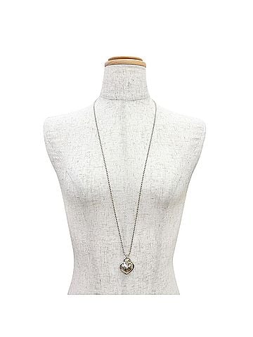 Tiffany & Co. TIFFANY&amp;Co. Tiffany 925 750 Heart Lock Key Necklace Pendant Accessory Silver Gold Weight 30.87g Women's (view 2)