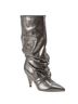 Marc Fisher 100% Leather Snake Print Animal Print Silver Heels Size 7 - photo 1