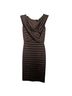Tadashi Solid Brown Cocktail Dress Size M - photo 1