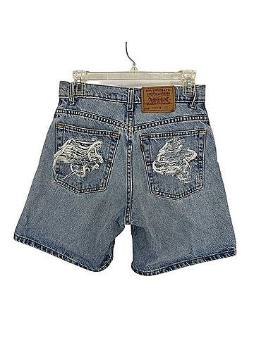 Levi's x Ganni 550 Denim Shorts (view 2)