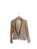 Veronica Beard 63% Linen 34% Viscose 3% Elastane 100% Polyester Solid Tan Blazer Size 6 - photo 1