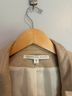 Veronica Beard 63% Linen 34% Viscose 3% Elastane 100% Polyester Solid Tan Blazer Size 6 - photo 3
