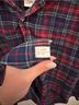Frank & Eileen 100% Cotton Plaid Red Blue Long Sleeve Button-Down Shirt Size M - photo 6