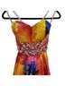 Alexia 100% Silk Multi Color Cocktail Dress Size 2X - photo 6