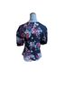Lewit 100% Silk Floral Blue Blouse Size S - photo 2