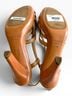 Jil Sander 100% Leather Solid Tan Burgundy Sandals Size 9 - photo 9