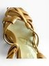Jil Sander 100% Leather Solid Tan Burgundy Sandals Size 9 - photo 7