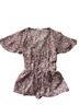 Blush Floral Pink Short Sleeve Blouse Size S - photo 1