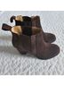Nine West 100% Suede Brown Ankle Boots Size 8 - photo 4