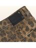R13 100% Cotton Leopard Print Brown Black Multi Color Shorts Size 27 waist - photo 7