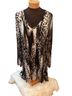 Soma Animal Print Black Gray White Long Sleeve Jersey Size L - photo 1