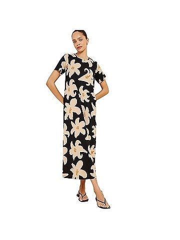 Marimekko Kalliokeilo Villinarsissi Casual Dress (view 1)