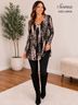 Soma Animal Print Black Gray White Long Sleeve Jersey Size L - photo 3