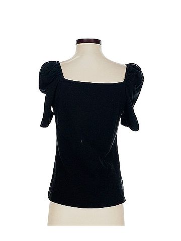 Kim & Cami sweetheart neckline Short Sleeve Blouse (view 2)