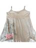 Roxy Floral Gray Tank Top Size L - photo 1