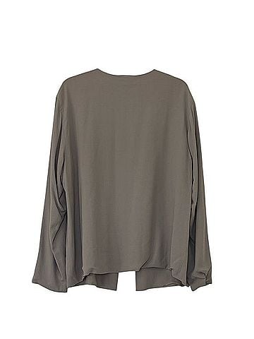 Eileen Fisher Silk Georgette Roundneck Jacket with Front Clasp Jacket (view 2)