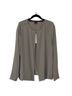 Eileen Fisher Silk Georgette Roundneck Jacket with Front Clasp Jacket - photo 1