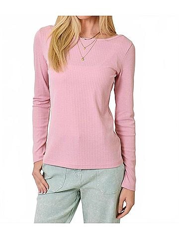 Mystree Penny Coverstitch Top in Orchid (view 2)