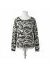 Chaser Camo Green Camouflage Print Cozy Pullover in Multi Size S - photo 1