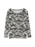 Chaser Camo Green Camouflage Print Cozy Pullover in Multi Size S - photo 5