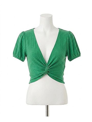 O'Neill Hilda Cropped Top in Green (view 1)