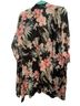 Do Everything in Love Floral Black Pink Green Yellow Kimono One size - photo 2