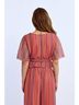 Molly Bracken Stripes Red Knit Wrap Top in Multicolor Boho Chic Size S - photo 3