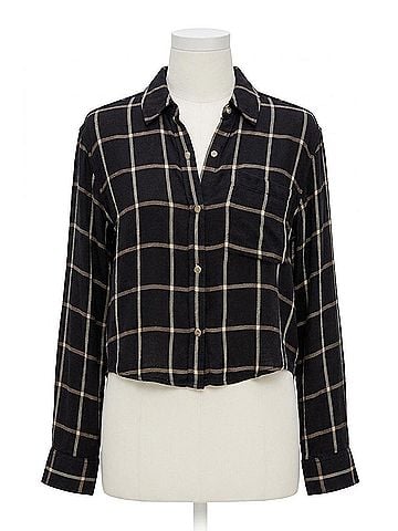 Rails Malin Plaid Button Down Shirt in Onyx Sand Birch (view 1)