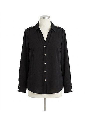 Molly Bracken Timeless Shirt With Accents in Black (view 1)