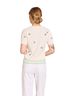 Brodie Graphic White Shell Embroidery Tee in White Size M - photo 3