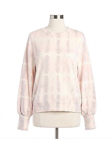 Karen Kane Puff Sleeve Sweatshirt in Pink Tie-Dye (view 1)