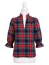 Gretchen Scott Designs Black Ruffleneck Tunic in Stewart Plaid Size 3X - photo 1