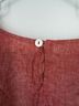 bryn WALKER 100% Linen Solid Red Casual Shirts Size L - photo 5
