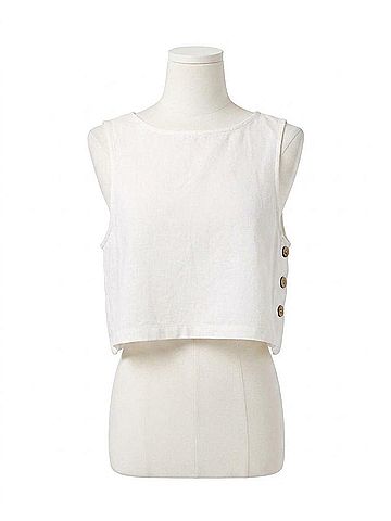 O'Neill Sanders Cross Over Back Tank in White (view 1)