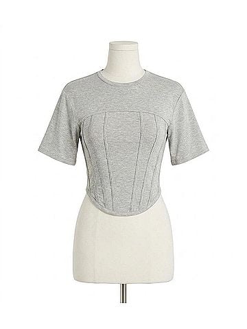 Chaser Bay Side Tee in Heather Grey (view 1)