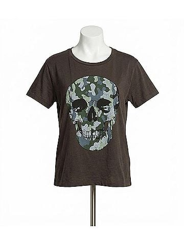 Chaser Camo Skull Tee in Union Black (view 1)
