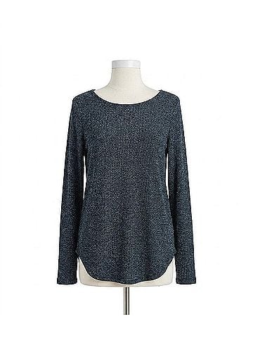 Karen Kane Metallic Shirt in Black (view 1)