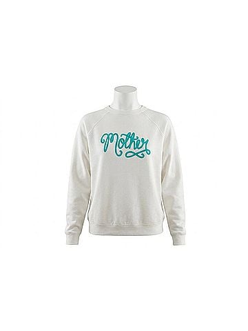 Mother Concert Crewneck Raglan Sweatshirt in White (view 1)