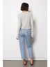 Bobi Solid Gray Viv Snap Placket Tee in Grey Size S - photo 3
