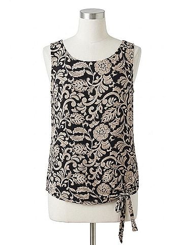 Karen Kane Side Tie Top in Print (view 1)