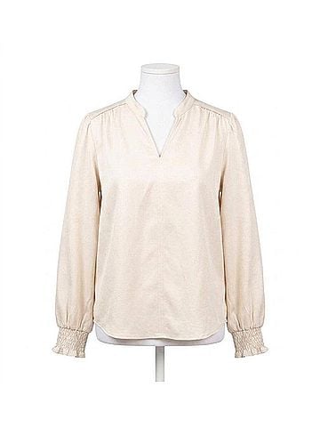 Ivy Jane Veronica V-Neck Top in Ivory (view 1)