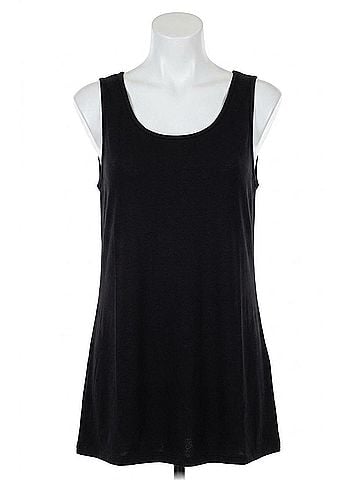 French Kyss French Kyss Long Tank Top in Black (view 1)