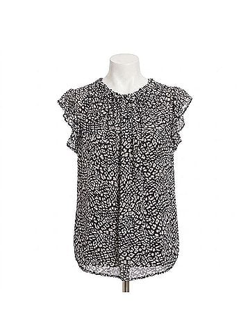 Velvet by Graham & Spencer Adara Viscose Georgette Top in Animal (view 1)