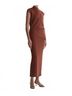 A.L.C. Solid Brown Edith Metallic Knit Asymmetric Top in Rust Size XS - photo 4